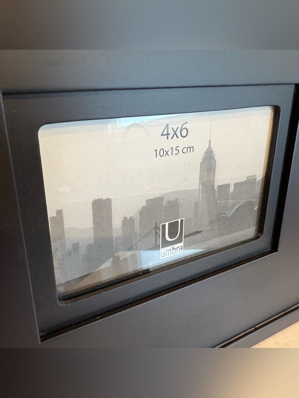Umbra Black 4x6 Picture Frame - Sleek Display